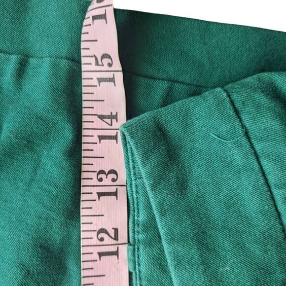 Mossimo Pants Straight leg business casual cotton blend size 2 Teal Green - Picture 7 of 11